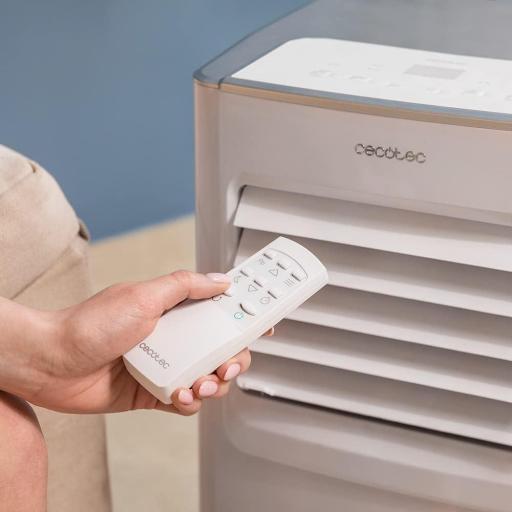  Aire Acondicionado Portátil Cecotec con Mando a Distancia . 7000 BTU 1750frig Bajo Consumo, Pantalla LED, 4 Modos, 2 Velocidades, Cobertura 15-20m2  [1]