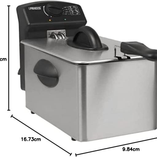 FREIDORA PRINCESS 4L 2000W INOX [1]