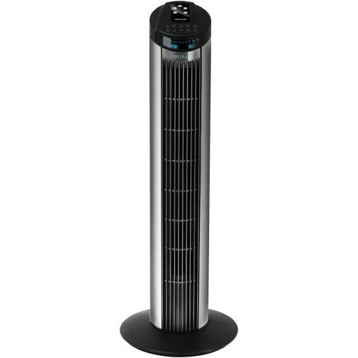 Cecotec Ventilador de Torre Digital con Temporizador y Mando a Distancia 50 W, 30'' (76cm) de Altura, Oscilación, Motor de Cobre, 3 Velocidades, 3 Modos, Negro