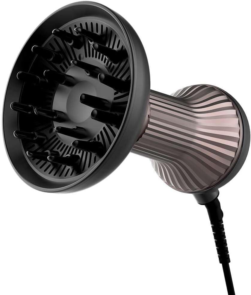 Secador Difusor de Pelo Cecotec 800 W de Potencia, Tecnología de Iones para eliminar el Frizz, Difusor de 17 Púas, Cable giratorio 360º de 1,6 m