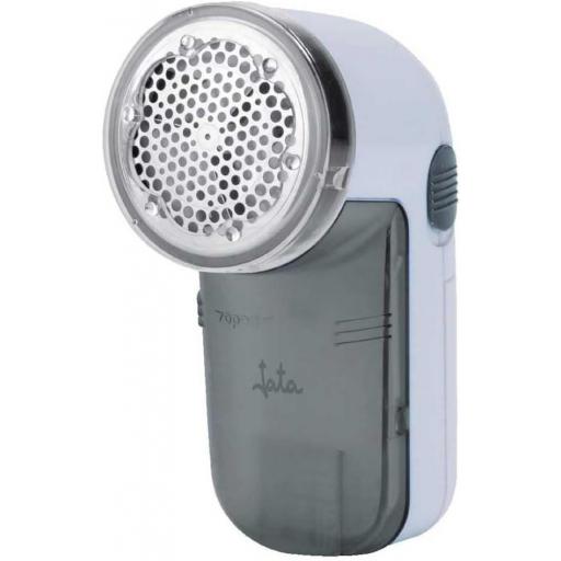  Quitapelusas Jata Cuchillas de Acero Inoxidable Diámetro 5 cm Contenedor de Pelusas Desmontable con Accesorios Cepillo para Limpieza y Para Nivel de Rasurado Alto, Color Blanco Y Azul [0]