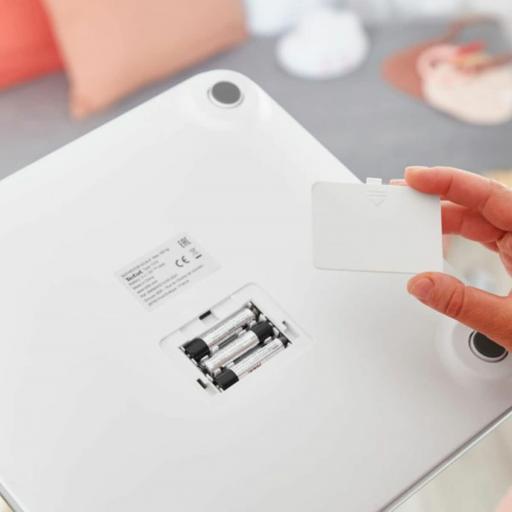  Báscula inteligente rowenta de baño digital con medidor de grasa corporal e IMC, 10 medidas corporales, aplicación conectada, gran pantalla LED, hasta 160kg de capacidad, BR9600S1 [2]