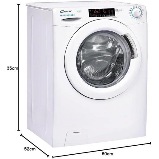  Lavadora Candy 9 KG, 1400 RPM, Display Digit Touch, Tecnología NFC, Hygiene +, 16 Ciclos, 9 Rápidos, Motor Inverter [Clase de eficiencia energética A] [3]