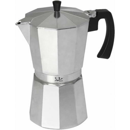 Cafetera Italiana jata de Aluminio, Capacidad 9 Tazas, Apta para Todo Tipo de Cocinas Salvo inducción [0]
