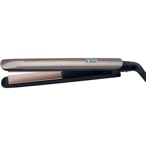  Plancha de Pelo Remington Keratin Protect, Queratina y Aceite Almendras, Placas Flotantes Extralargas, Resultados Profesionales, Cerámica, 9 Temperaturas hasta 230°C, Digital, Color Marrón,  [3]