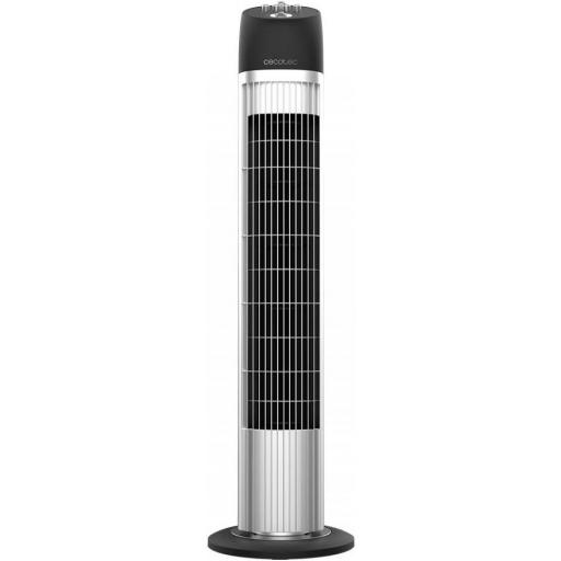 Ventilador de Torre Cecotec  con Temporizador45 W, Altura 33" (84 cm), Motor de cobre, 3 Velocidades, Oscilación automática de 70 grados, Asa trasera