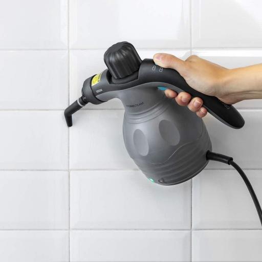 Limpiador de vapor Cecotec Limpiadora de Vapor Tapicería Sofa, Coche, Vaporizador de Mano . Potencia Máxima 1000W, Depósito 350 ml, Presión 3Bares, Caudal de Vapor 30g/min [2]