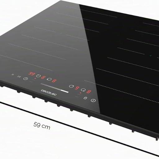 Placa de Inducción Cecotec  Zonas Flex  7200W, 9 Niveles, Bajo Consumo, Temporizador, Booster Function, Control Táctil, Bloqueo para... [3]