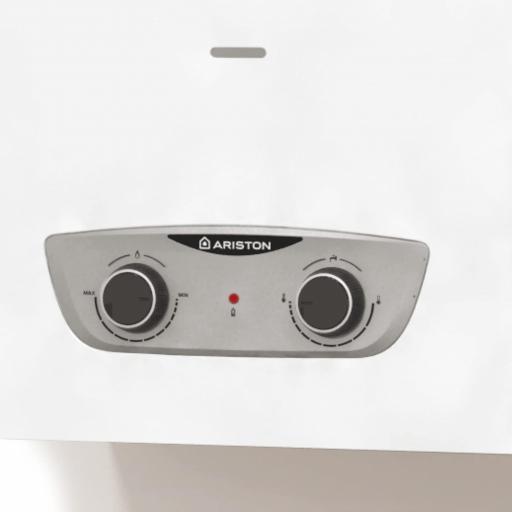 Calentador de Agua Butano Ariston 11L/min Calentador Gas Butano y Propano Atmosférico Regulación Mecánica 25.5x31x61 Fabricado para Instalación España, [2]