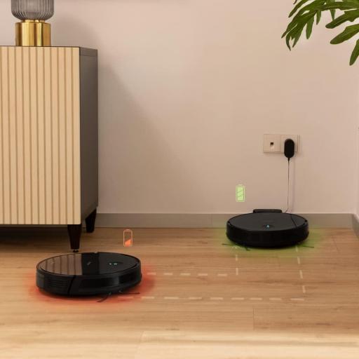  Robot aspirador Cecotec con tecnología giroscópica, friega, aspira y barre a la vez, 2100 Pa, APP Cecotec, cepillo multifunción, depósito mixto, 3 L, WiFi y Bluetooth [3]