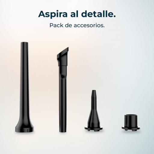 Aspiradora de Mano sin Cable Cecotec  Motor BLDC 80W, Potencia de Succión 12kPa, Función de Aspirado y Soplado, 2 Modos, Autonomía 25mins, Kit de Accesorios [1]