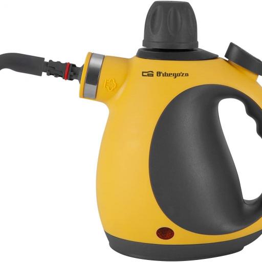 - Vaporetino, depósito 350 ml, calentamiento rápido, vapor continuo 8-10 minutos, presión 3,2 bar, 9 accesorios, 1050 W [0]