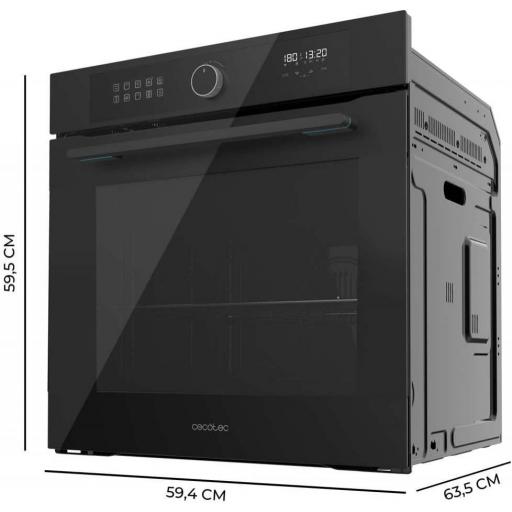  Horno integrable Airfryer Glass Grey de 81L de capacidad, 11 funciones con Airfryer Master, Pizza Master, Steam Asisst, Steam EasyClean, 3D cooking, Clase A. [1]