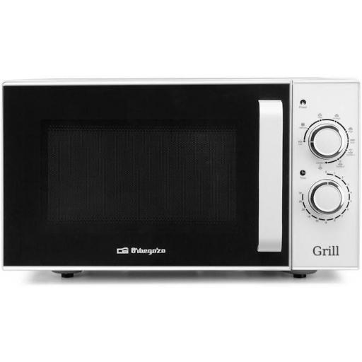 Microondas ORBEGOZO  25L 900w, Grill 1000w, 5 niveles de potancia, Grill con resistencia de cuarzo, 3 funciones combinadas