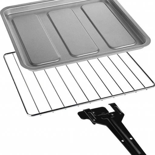 Tristar  Horno compacto, capacidad 10 L, bandeja, rejilla y mango incluidos, temporizador de 60 minutos, temperatura ajustable hasta 230 grados, 800 W [2]