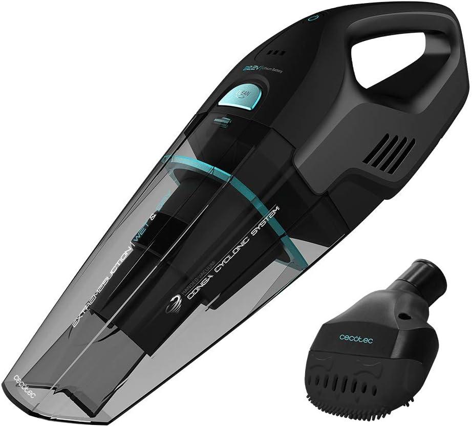 Cecotec Aspirador de Mano 22,2 V. Potente. para sólidos y líquidos. Accesorio para Mascotas, casa y Coche. Tecnología ciclónica. Autonomía 25 min.