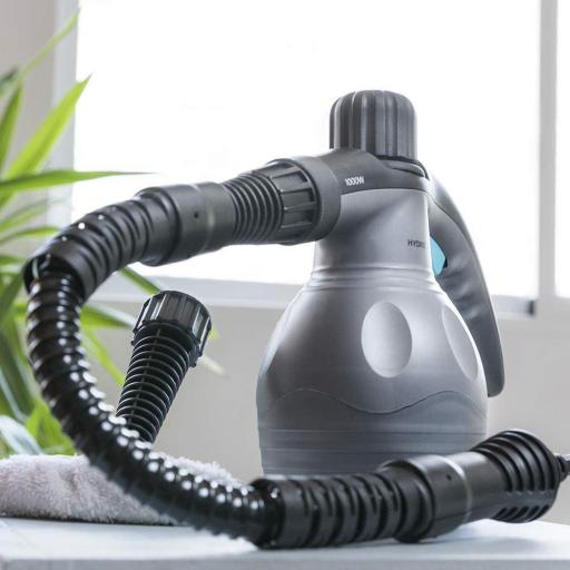 Limpiador de vapor Cecotec Limpiadora de Vapor Tapicería Sofa, Coche, Vaporizador de Mano . Potencia Máxima 1000W, Depósito 350 ml, Presión 3Bares, Caudal de Vapor 30g/min [1]