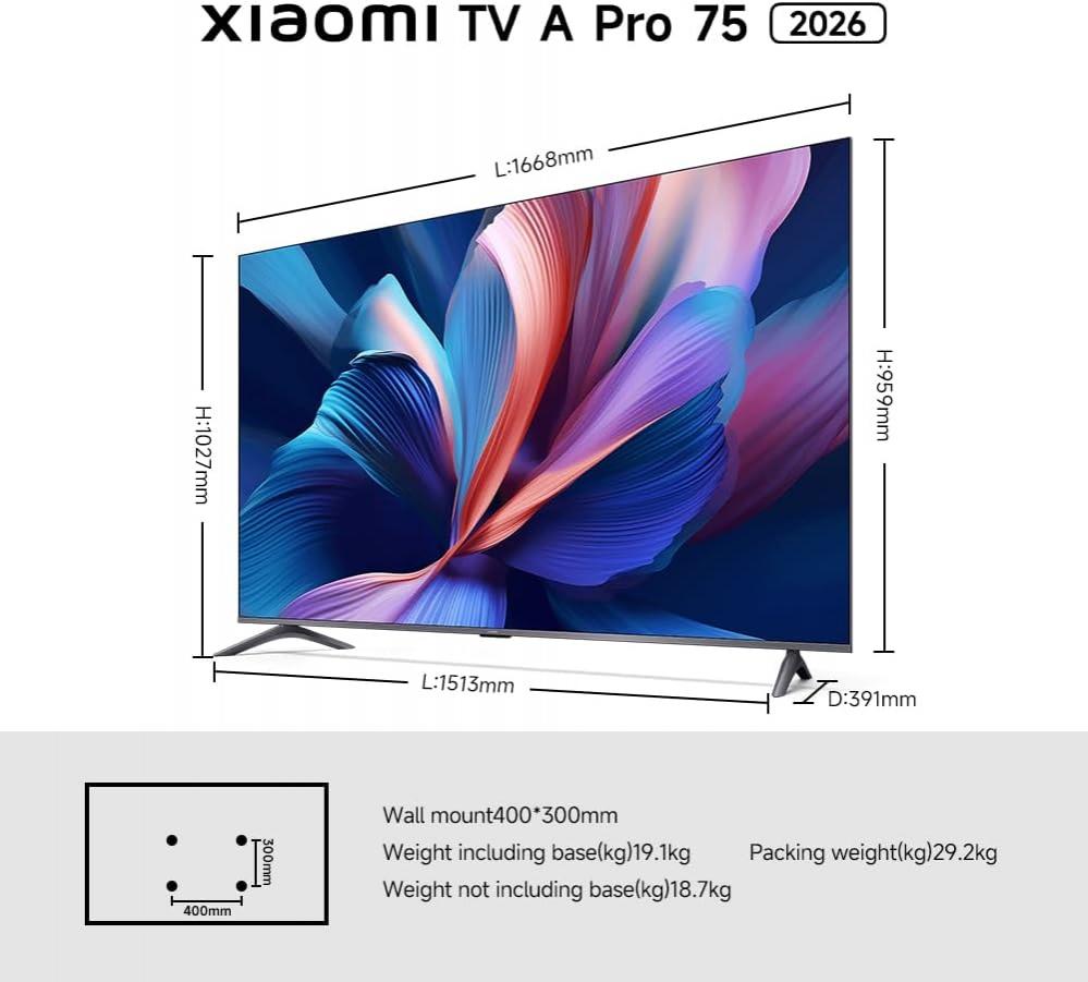 TV XIAOMI 75" UHD QLED GOOGLETV DOLBY