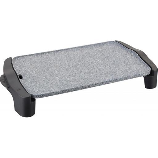 Plancha de Asar Jata 2500w Antiadherente, Resistencia al rayado, 2500 W, Medidas 46 x 28 cm, Resistencia en forma M, Fabricada en España, Fácil limpieza, Bandeja recogesalsas  [2]