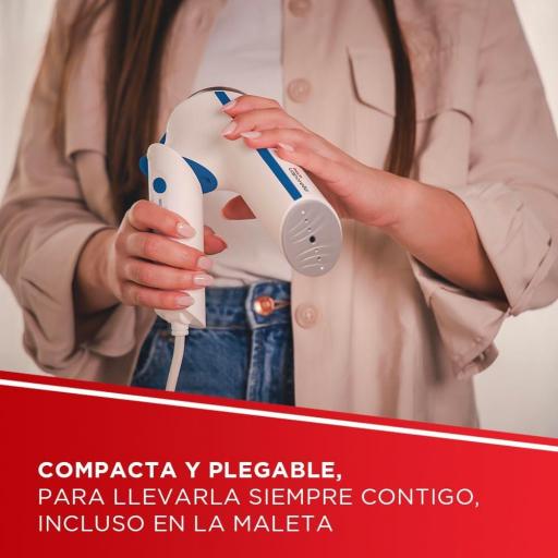 Plancha Vertical Polti GSM50B - 800 W, 16 gr/min, Plegable, Bolsa, Blanco [3]