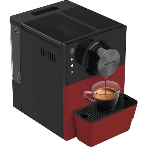 Cafetera Superautomática Cecotec  Compacta  1350W, Rendimiento Profesional, Sistema de Prensado, Pre-Infusión, 19Bares, Sistema Thermoblock, 5 Niveles de Molienda, Control Táctil [1]