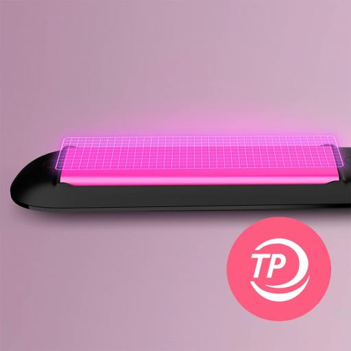 Plancha para el pelo PHILIPS , tecnología ThermoProtect, placas de queratina y cerámica, temperatura ajustable hasta 220 ºC [3]