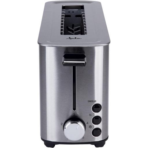  Tostadora jata de Boca Ancha Inox, Ranura de 255 mm x 40 mm, 5 posiciones de tostado, Centrado automático del pan, Cuerpo toque frío, Descongela, Recogemigas, Mantiene Calor, 1000 W [2]