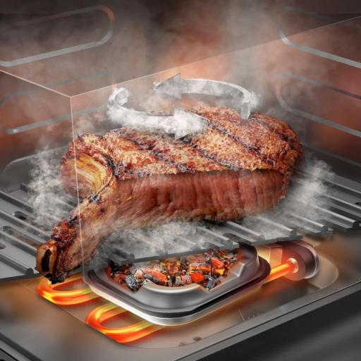 Freidora de Aire sin Aceite Cecotec  8,5L - Plancha - Grill - Doble Resistencia - Ahumador Integrado - Air Fryer  2200W, Temperatura Regulable 40-200°C, 10 Menús [1]