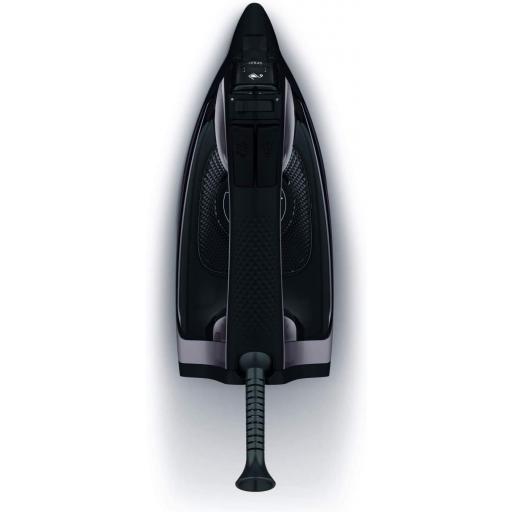 Rowenta Express Steam plancha de vapor, suela Microsteam 350 láser, 2600 W, salida de vapor continua de 40 g/min, golpe de vapor de 200 g/min, sistema antical, antigoteo, Lila [3]