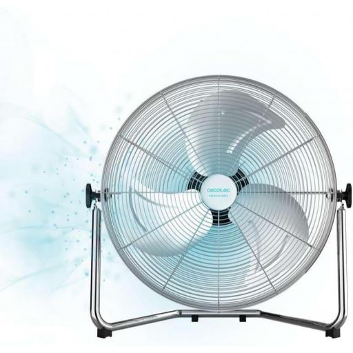 Ventilador Industrial Cecotec 120 W, 3 Aspas Metálicas de 20" (51 cm), Motor de Cobre, 3 Velocidades, Inclinación Ajustable, Acabado Cromado [2]