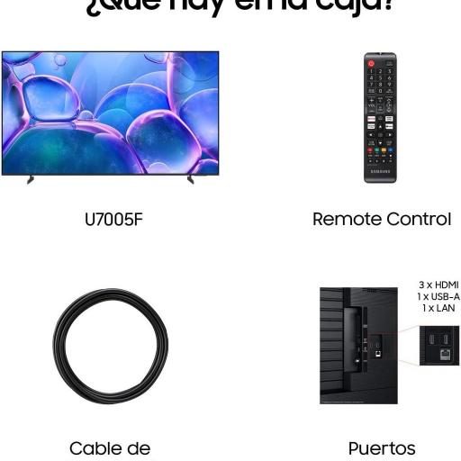 TV Samsung 65" LED Crystal - 4K UltraHD, Smart TV Tizen, Bluetooth, 20W Altavoces, HDR10+ [2]