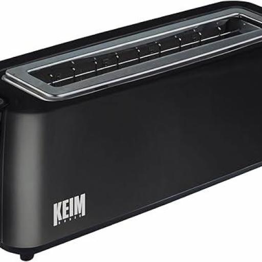  Tostador Pan 900W, Tacto Frío, 7 Niveles de Tostado, Ranura Extragrande, Botón Función STOP, Pulsador 'CANCEL', Extra Elevación, Fácil Usar, Negro