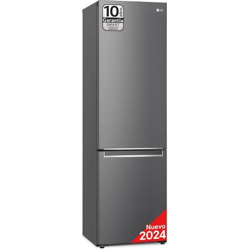 Frigorífico Combi LG 203X60CM iNOX ANTIHUELLAS   Door Cooling+, Total No Frost con Congelador, , Sistema Autodiagnóstico, Fresh Converter, Clasificación D,  [1]