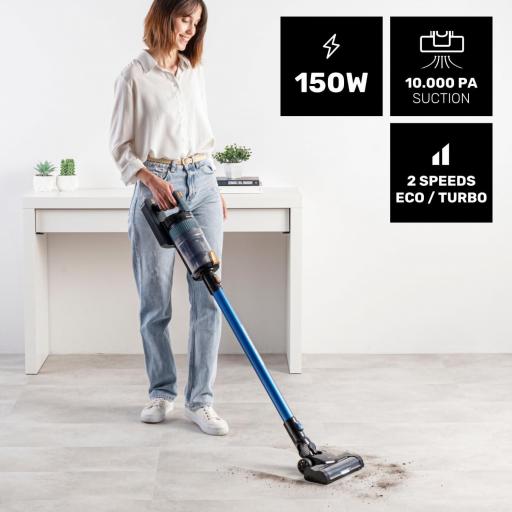 Aspirador Escoba Taurus Ultimate Animal 165 W, Aluminio, BLU y Negro [1]