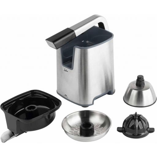 Exprimidor de Naranjas jata Electrico 600 W. Con brazo. Doble cono para todo tipo de frutas. Desmontable. Fácil limpieza. Silencioso. Cuerpo acero inox.