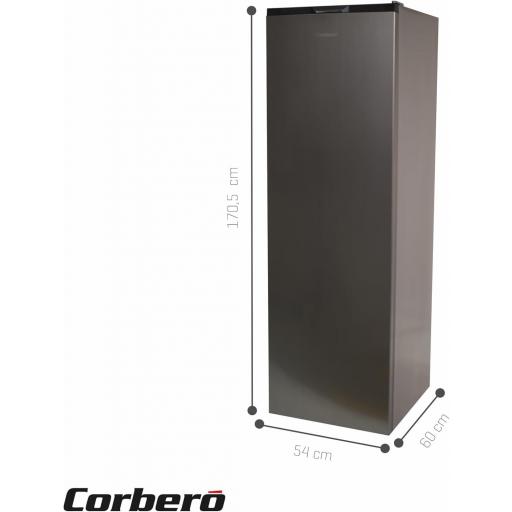 Congelador Vertical Corberó  204L  No Frost | Inox | Crisper | 39 Db | Eficiencia Energética E | Congelador Vertical Corberó, Blanco [1]