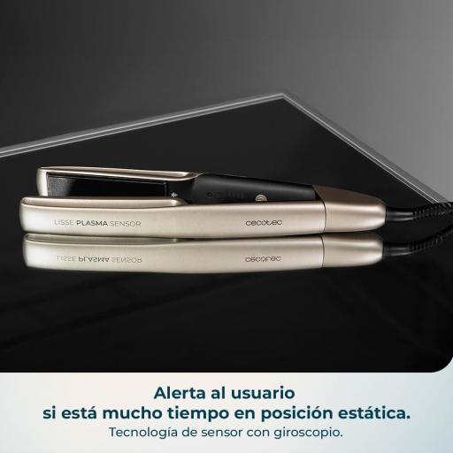  Plancha de Pelo Cecotec Sensor Inteligente y Placas Flotantes - Lisse Plasma Sensor. Tecnología Sensor y Plasma, Revestimiento NanoSilk, Temperatura 160º-220ºC, Punta Fría, Función Autoapagado [3]