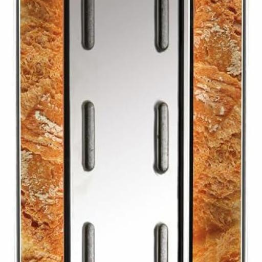  Tostadora Taurus Todopan -para Todo Tipo de Pan, 700W, Doble Área de Tostado, Sistema de Fijación Práctico, Rejilla Acero Inoxidable con Goma Antideslizante, Toque Frío, Negro [3]