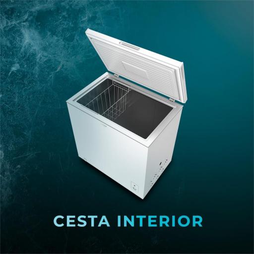 Congelador Horizontal Cecotec  - Clase E, 199L, Convertible, Inverter [3]
