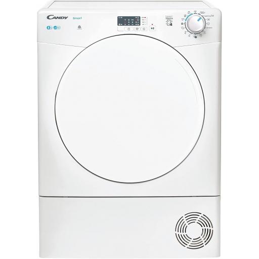  Secadora Condensación Candy Smart 8KG, Digital y Mandos, Tecnología NFC, 14 Programas, Depósito de Agua, Planchado Fácil, Inicio 3-6-9H,[Clase de eficiencia energética G]