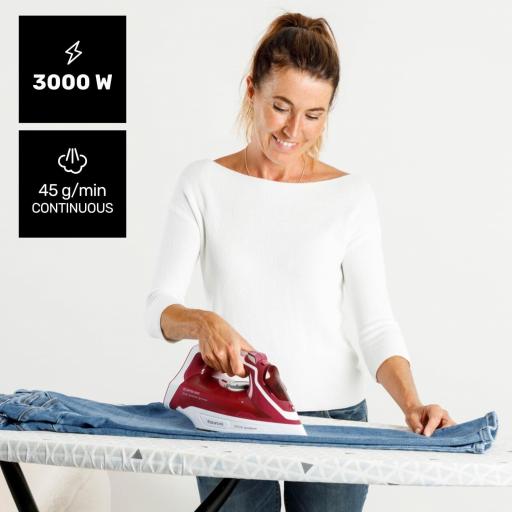  Plancha de vapor taurus 3000W. Golpe vapor 200g/min. Vapor constante 45g/min. Cerámica. Función spray. Doble sistema antical. Auto-limpieza. Antigoteo. [2]