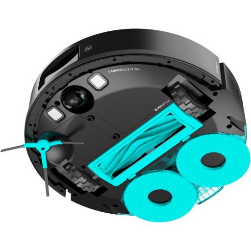  Robot Aspirador y Friegasuelos con IA Cecotec Conga CON Inteligencia Artificial, 20000Pa, Cepillo de Silicona Antienredos, Mopas Giratorias, Autonomía hasta 220 m², Control App 3.0 [1]