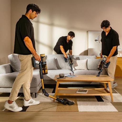 Cecotec Aspiradora Escoba sin Cable Conga Rockstar  600W, Potencia de Succión 160AW, 40kPa, Modo Auto, Cepillo Animales y Tubo Flexible, Limpia hasta 140m2 sin parones en Modo Eco [2]