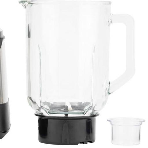 JATA - Batidora de Vaso 1500 W con Jarra de Cristal 1,8 L, Motor AC Alto Rendimiento 17000 RPM, Tritura Hielo, 2 Velocidades + Pulse, Cuchillas Acero Inoxidable, Sistema Seguridad [2]