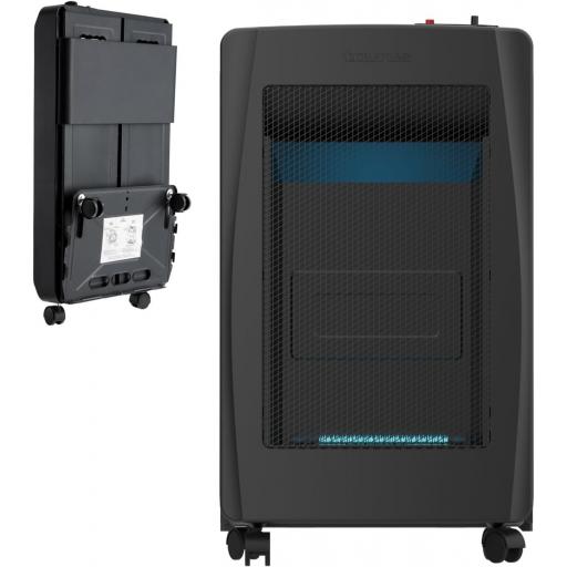 Estufa de Gas butano Taurus -  Compact Blue | 3 niveles de Potencia | Calienta a Alta Temperatura | Plegable | Anti-inclinación | Apagado de llama | Llama azul