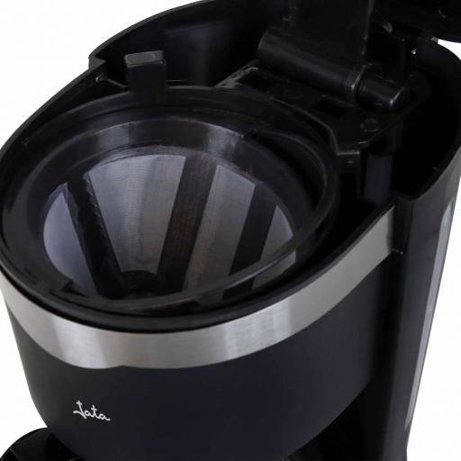 Cafetera Goteo Jata de 2 a 8 tazas. 600 W. Filtro permanente. Jarra de cristal con tapa. Capacidad depósito: 650 ml. Incluye cuhara dosificadora [3]