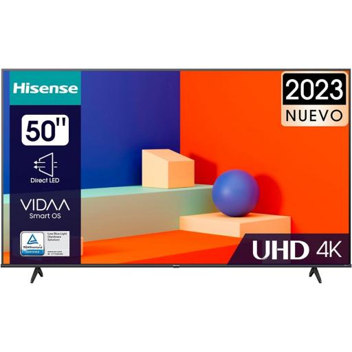 TV Hisense 50"  UHD 4K VIDAA Smart TV  control por voz televisor (Nuevo 2023) [Clase de eficiencia energética G]