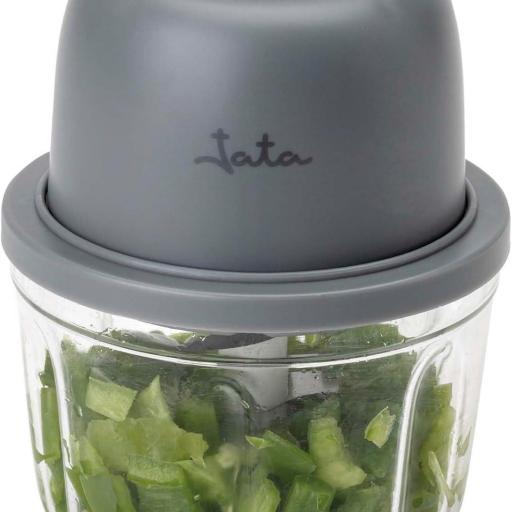 Mini Picadora Jata Eléctrica Recargable USB-C, Picadora Inalámbrica 430 ml, Cuchilla Acero Inoxidable 3 Alturas, Trituradora de Cocina BPA Free [3]