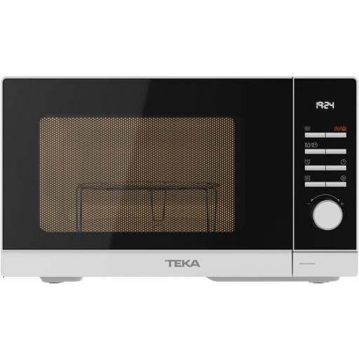 Microondas Teka   con Grill, Capacidad 25 L, 5 Niveles de Potencia, Salida 900 W, Microondas con Grill 25 L, con Plato Giratorio 28.8 cm, Color Blanco [1]