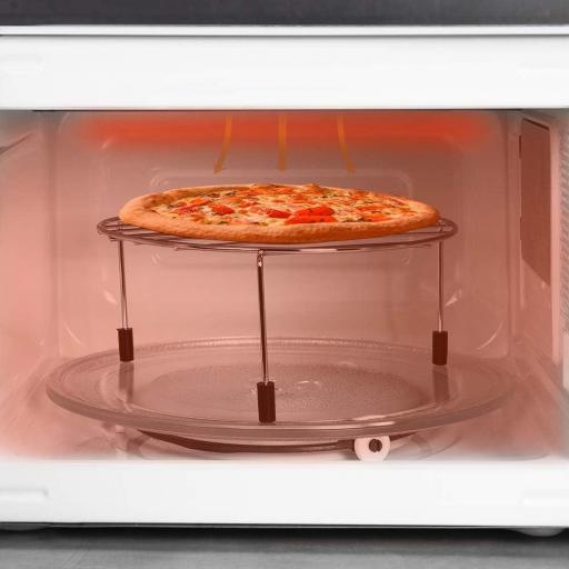 Microondas con Grill Cecotec  700W con 6 Niveles de Potencia, Capacidad 20 L, Función Grill, Tecnología 3DWave, Modo Descongelación, Temporizador hasta 30mins [1]